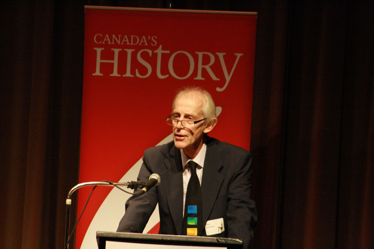 Peter Furtado presents at the Canada's History Forum.