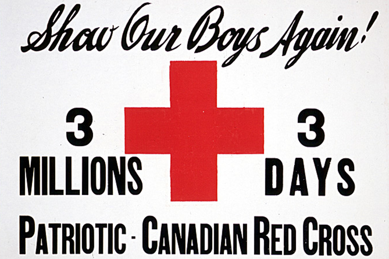 This is an image of a poster promoting the Canadian Patriotic Fund.