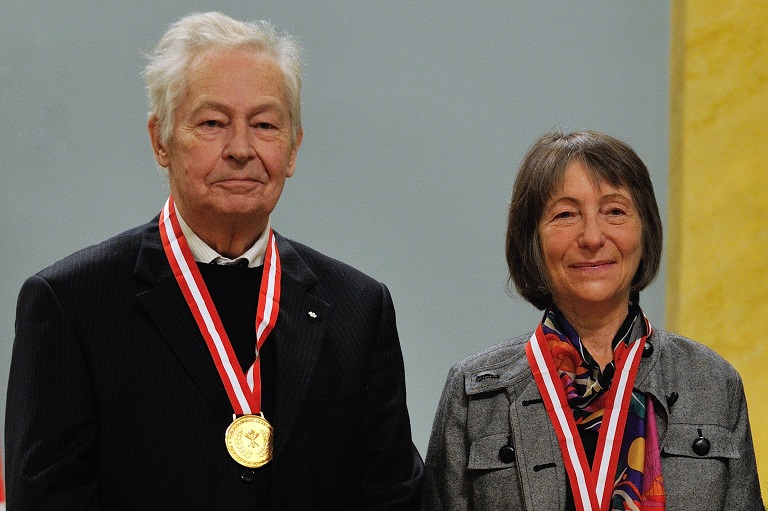 François-Marc Gagnon and Nancy Senior, two of the recipients of the 2012 Governor General’s History Award for Scholarly Research: The Sir John A. Macdonald Prize 