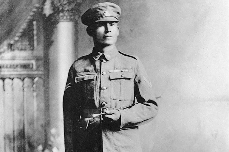 This is an image of Francis Pegahmagabow.