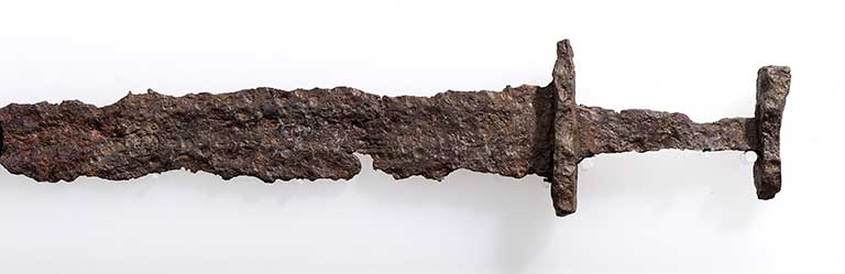 This image shows a the Beardmore sword. 